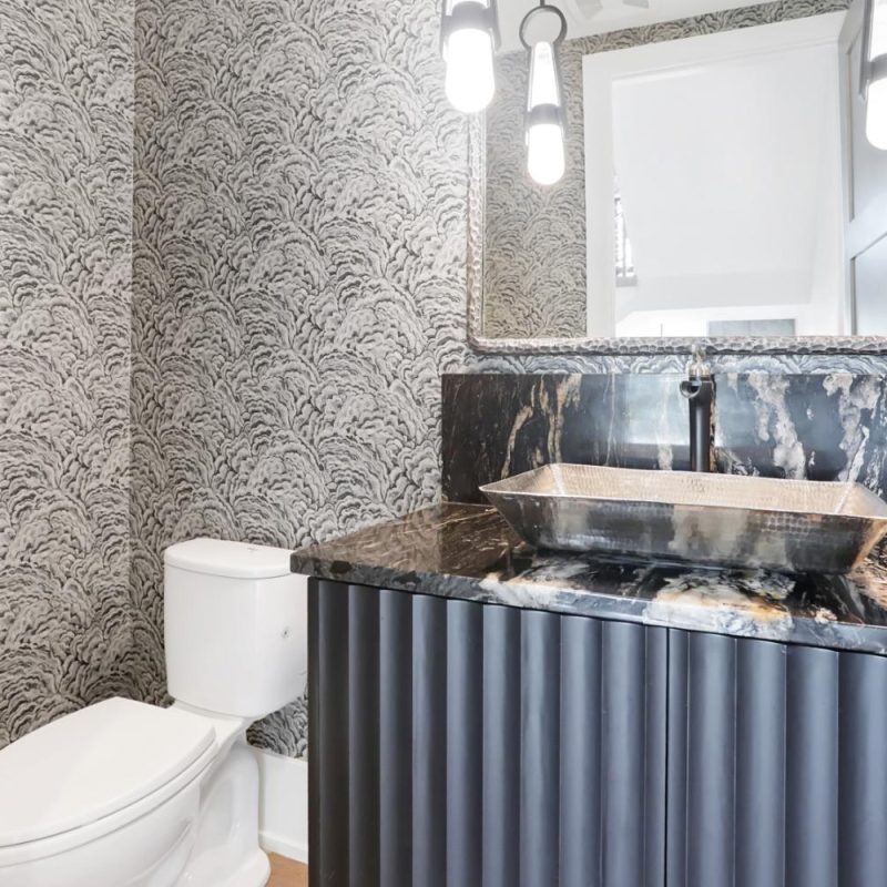 Luxury custom home small bath | Wood Wind Landing