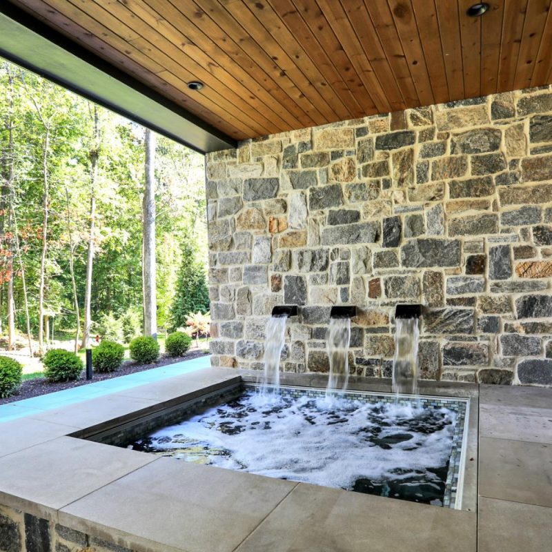 GG Custom Home hot tub idea | Wood Wind Landing