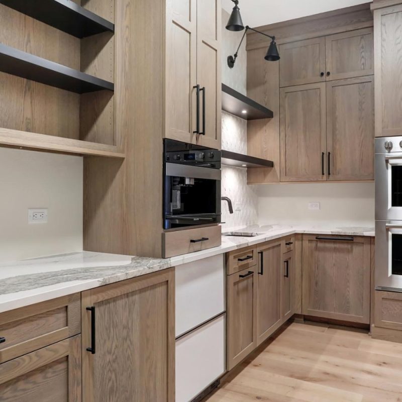 GG Custom Home Kitchen cabinetry details | Wood Wind Landing