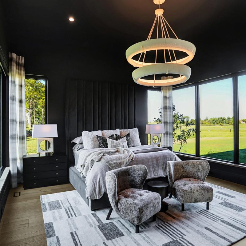 GG Custom Home luxury bed room | Wood Wind Landing