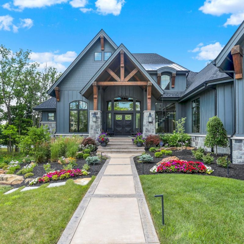 GG Custom Home landscaping details | Wood Wind Landing